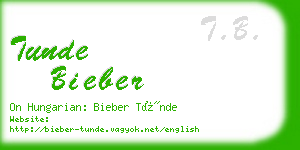 tunde bieber business card